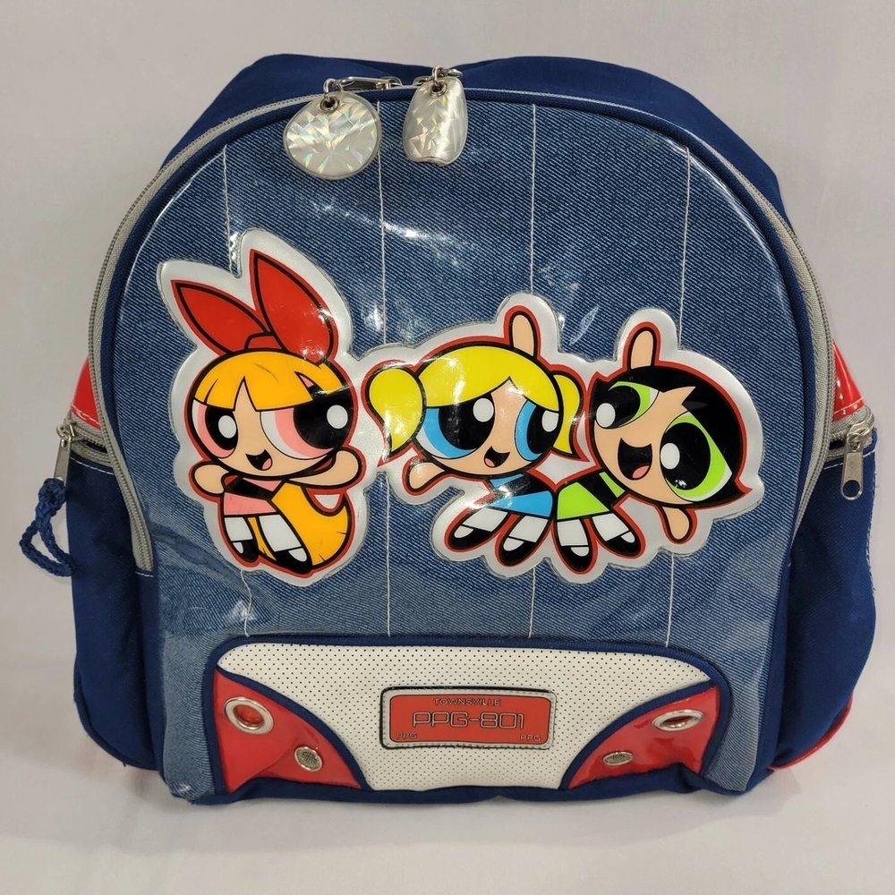 Powerpuff Girls Vintage 13" Backpack Cartoon Network Townsville PPG-801 Knapsack
